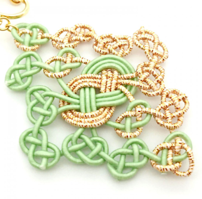 【ACCESSORY】Mizuhiki earrings <Dia>