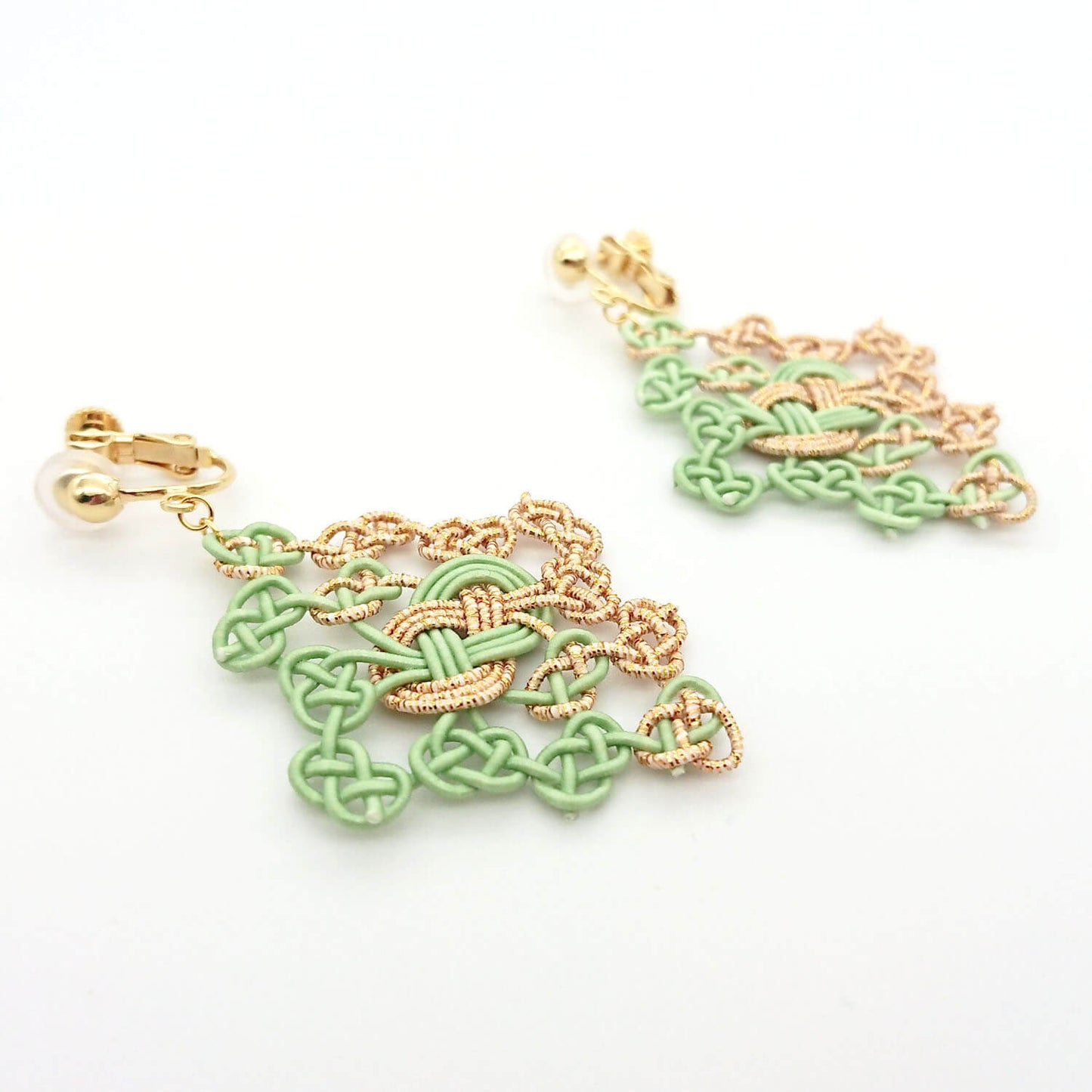【ACCESSORY】Mizuhiki earrings <Dia>