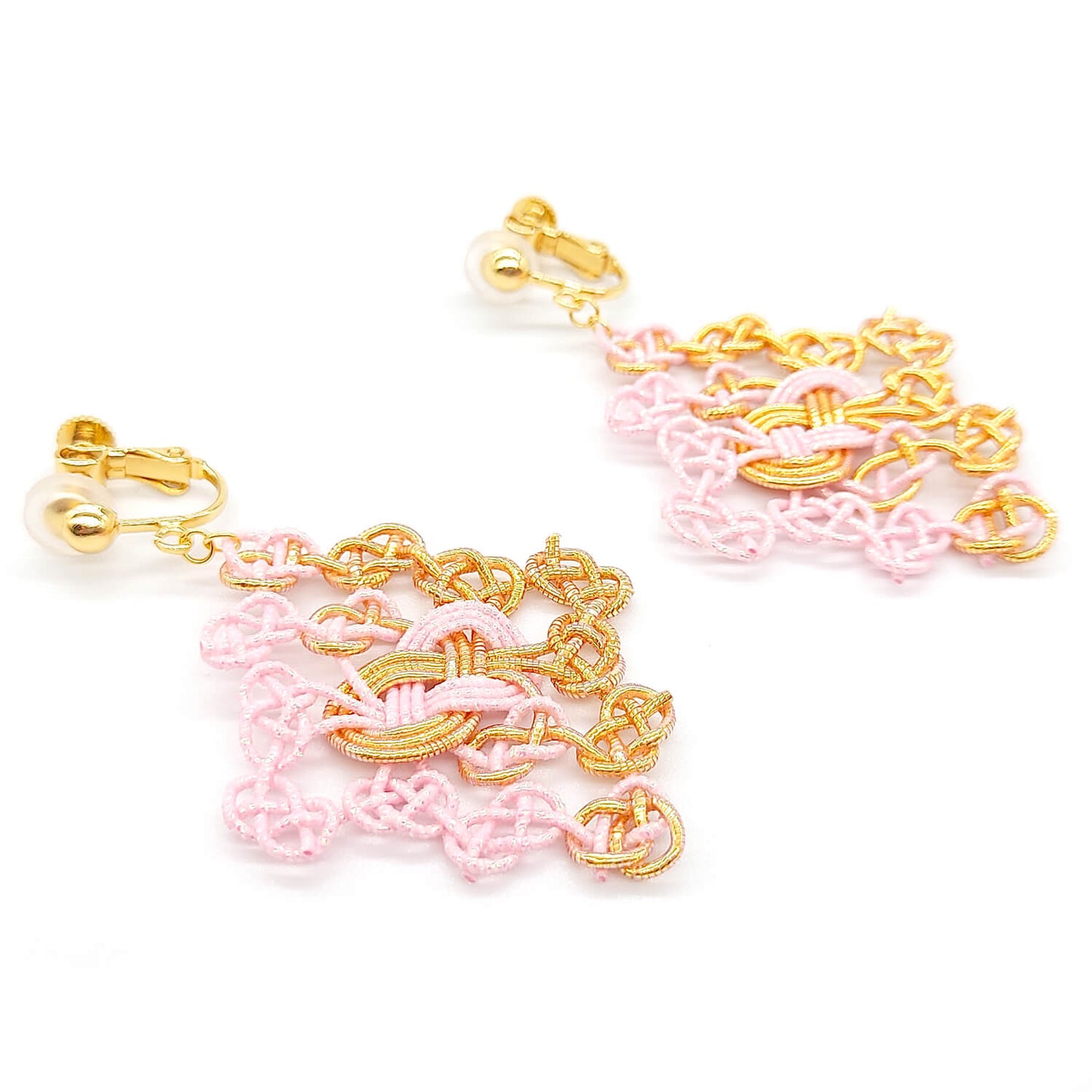 【ACCESSORY】Mizuhiki earrings <Dia>