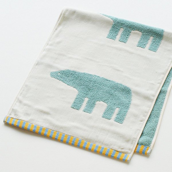 【BATH&SHOWER】Polaris series Face Towel (Rabbit / Bear / Reindeer)
