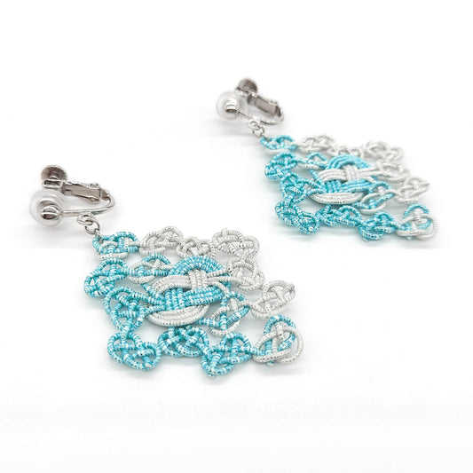 【ACCESSORY】Mizuhiki earrings <Dia>