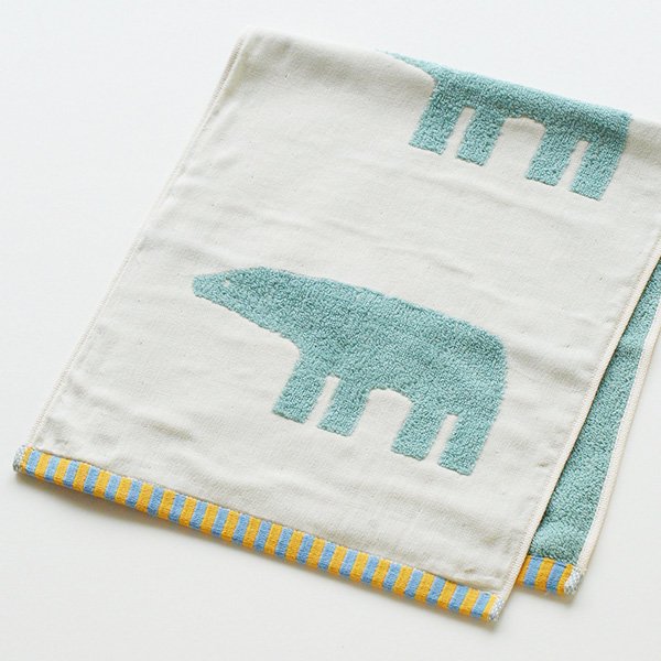 【BATH＆SHOWER】Polaris series Face Towel (Rabbit / Bear / Reindeer)